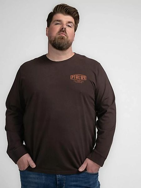 Petrol Industries T-Shirt Plus Size T-Shirt mit langen Ärmeln Wrangell günstig online kaufen