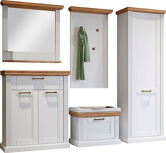 OTTO home Garderoben-Set Tara, (Set, 5-St., Garderobenschrank,Schuhschrank, günstig online kaufen