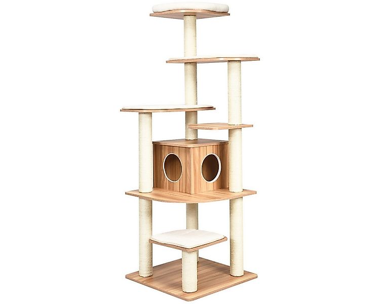 COSTWAY Kratzbaum Katzenbaum, XXL 175 x 86,5 x 86,5 cm, 6-stufig mit 1 Höhl günstig online kaufen