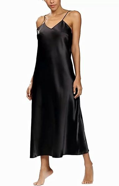 DKaren Nachthemd Damen Nachthemd Satin Lang (1-tlg) Glänzender Satin günstig online kaufen