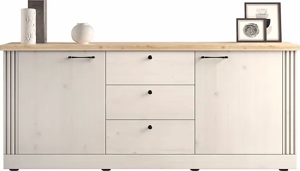 OTTO home Sideboard "Country Breite 211 cm, Kommode 2 Türen u. 3 Schubkäste günstig online kaufen