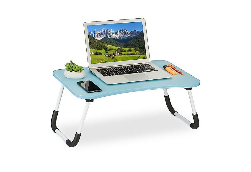relaxdays Laptoptisch Hellblauer Laptoptisch günstig online kaufen