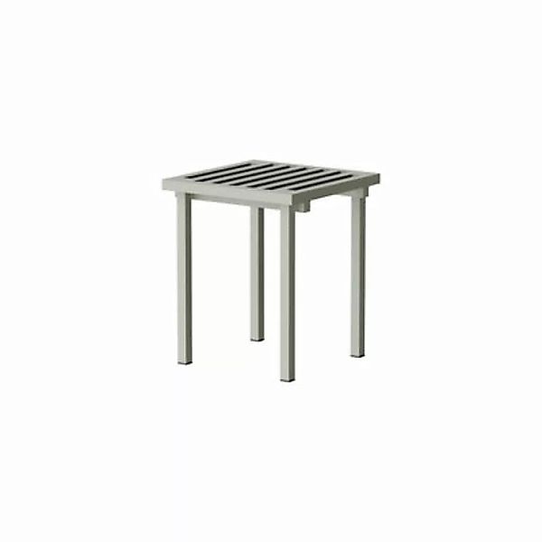 Hocker 19 Outdoors metall grau / Aluminium - NINE - Grau günstig online kaufen