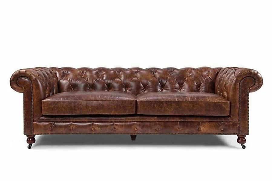 JVmoebel Chesterfield-Sofa Sofa Antik Chesterfield Stil Leder Couch Polster günstig online kaufen
