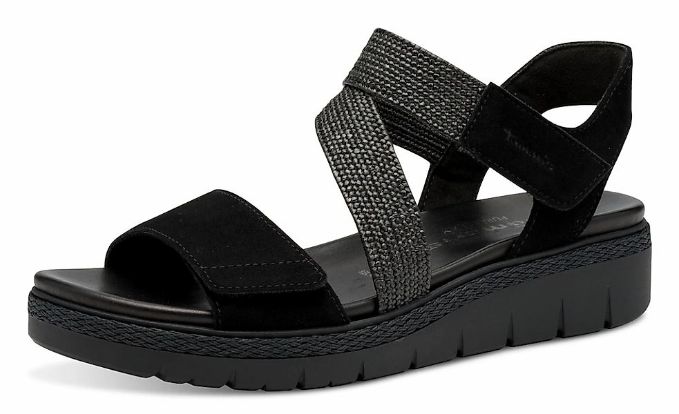 Tamaris Keilsandalette, Sommerschuh, Sandale, Plateauabsatz, mit Klettversc günstig online kaufen