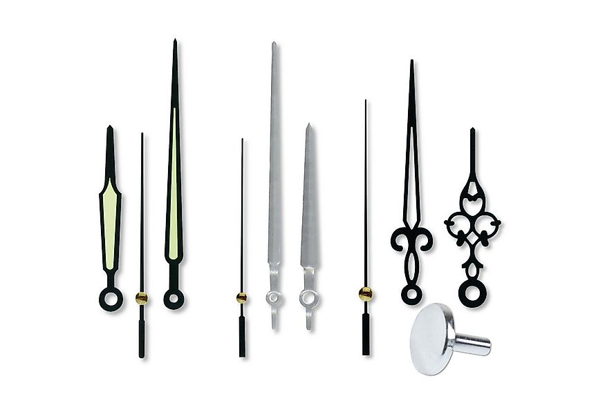 Blanko Wanduhr BLANKO Zeigersatz für Quarz-Uhrwerk günstig online kaufen