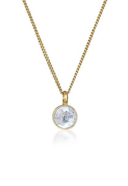 Elli Premium Kette mit Anhänger Mondstein günstig online kaufen