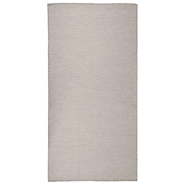 vidaXL Outdoorteppich Flachgewebe 100x200 Cm Taupe 1123950 günstig online kaufen