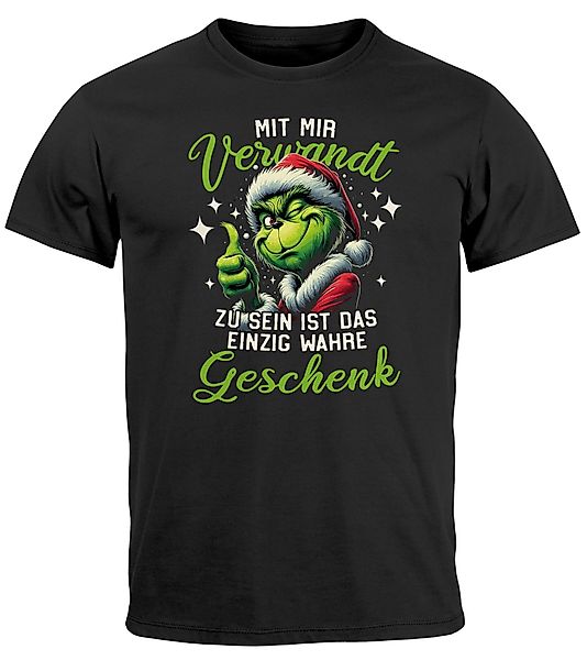 MoonWorks Print-Shirt Herren T-Shirt Weihnachten Spruch günstig online kaufen