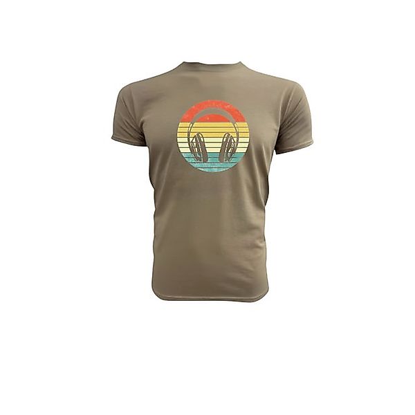 PAULGOS Print-Shirt Herren T-Shirt "Retro Kopfhörer günstig online kaufen