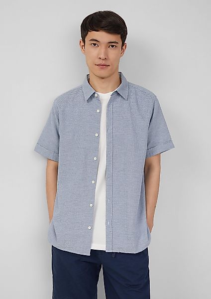 s.Oliver Kurzarmhemd Regular Fit: Strukturiertes Kurzarmhemd günstig online kaufen