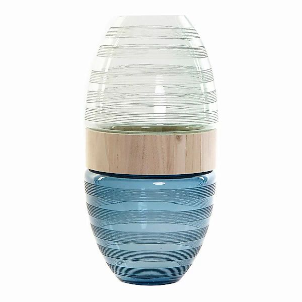 Vase Dkd Home Decor Blau Minze Holz Kristall Moderne (21 X 21 X 43 Cm) günstig online kaufen