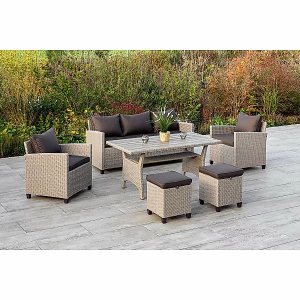 Merxx Gartenmöbel-Set Striano 6-teilig günstig online kaufen