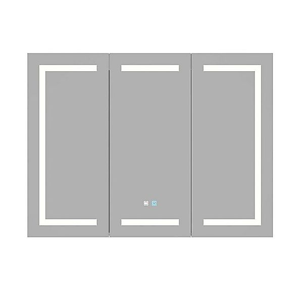 FUFU&GAGA Badezimmerspiegelschrank 120*13*90 cm, weiß, Glas günstig online kaufen