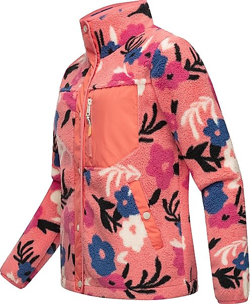 Ragwear Plüschjacke "Appopis Print", ohne Kapuze, Auffällige flauschige Übe günstig online kaufen