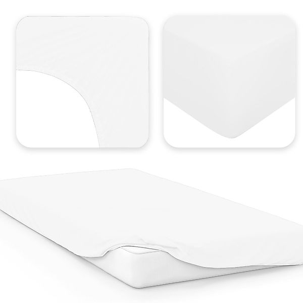 Jacobson Spannbettlaken BOXSPRING & ÜBERLÄNGE aus 100% Baumwolle, für hohe günstig online kaufen