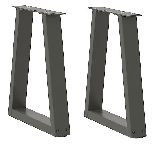 vidaXL Tischbein Couchtischbeine V-Form 2 Stück Anthrazit 28x(42-43,3) cm S günstig online kaufen