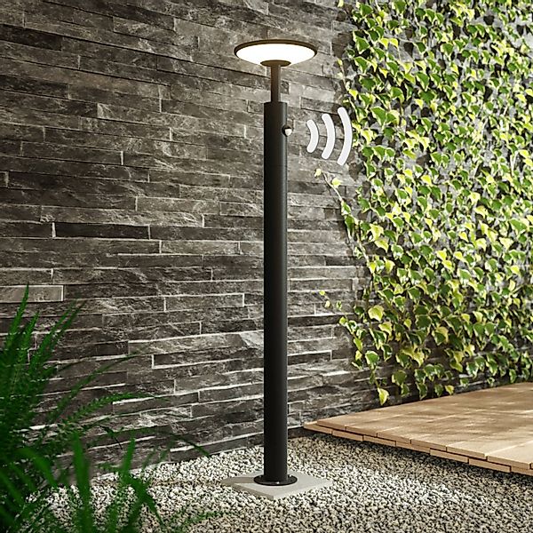 Lucande LED-Wegelampe Fenia, 100 cm, Sensor, IP54, anthrazit günstig online kaufen