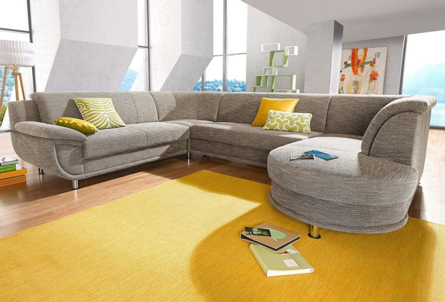 TRENDMANUFAKTUR Wohnlandschaft "Rondo, U-Form" inkl.Federkern, wahlweise mi günstig online kaufen