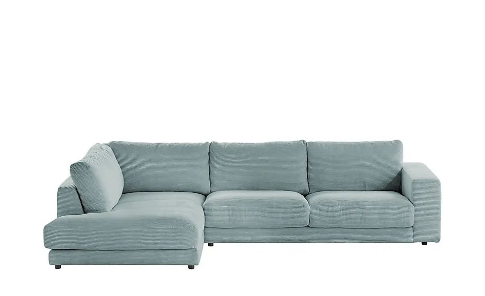 Jette Home Ecksofa Cord Sila ¦ blau ¦ Maße (cm): B: 325 H: 85 T: 224.0 Pols günstig online kaufen