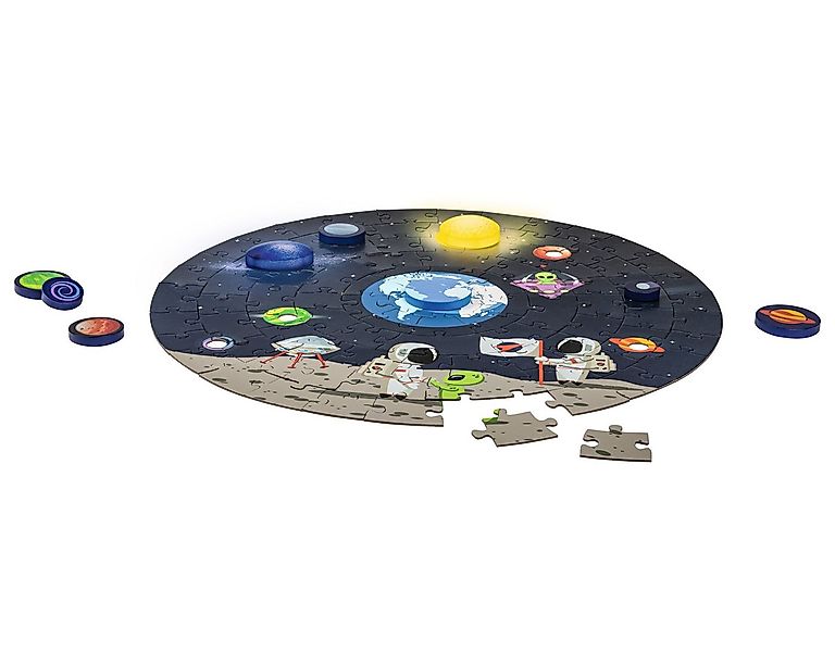 Playtive LED Dekoobjekt Playtive Puzzle Weltall mit LED Solar System Inkl. günstig online kaufen