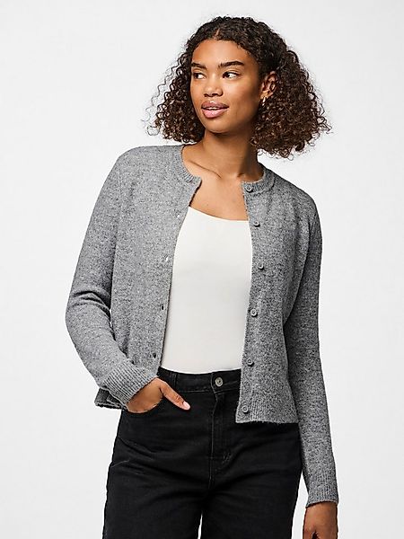 pieces Strickjacke PCMALOU LS KNIT CARDIGAN NOOS BC Materialmix, slim fit günstig online kaufen