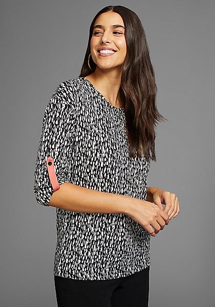 Laura Scott 3/4-Arm-Shirt mit Allover-Print günstig online kaufen