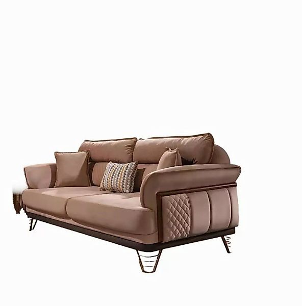 Xlmoebel 3-Sitzer Luxuriöses modernes Wohnzimmer-Sofa in Beige für drei Per günstig online kaufen