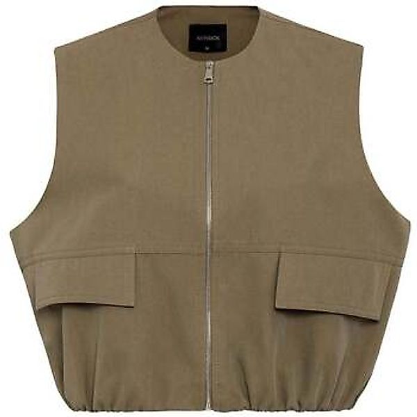 Antioch  Strickjacken Marsela Sleeveless Zipper Cotton Nylon Vest günstig online kaufen