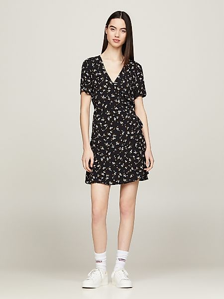 Tommy Jeans Wickelkleid TJW FLORAL RUFFLE günstig online kaufen