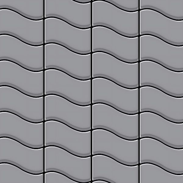 ALLOY Mosaik Fliese Massiv Metall Edelstahl Matt Grau 1,6mm Stark Flux-s-s- günstig online kaufen