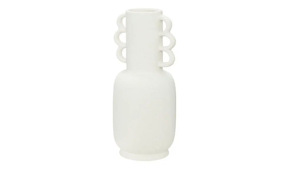 HOME STORY Vase   ¦ weiß ¦ Porzellan ¦ Maße (cm): H: 26,3  Ø: 12 Accessoire günstig online kaufen