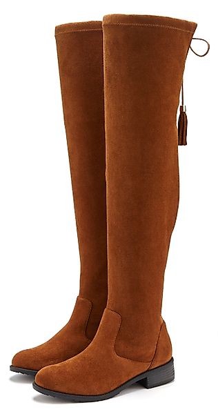 LASCANA Stiefel, Langschaftstiefel Overkneestiefel mit elastischem günstig online kaufen