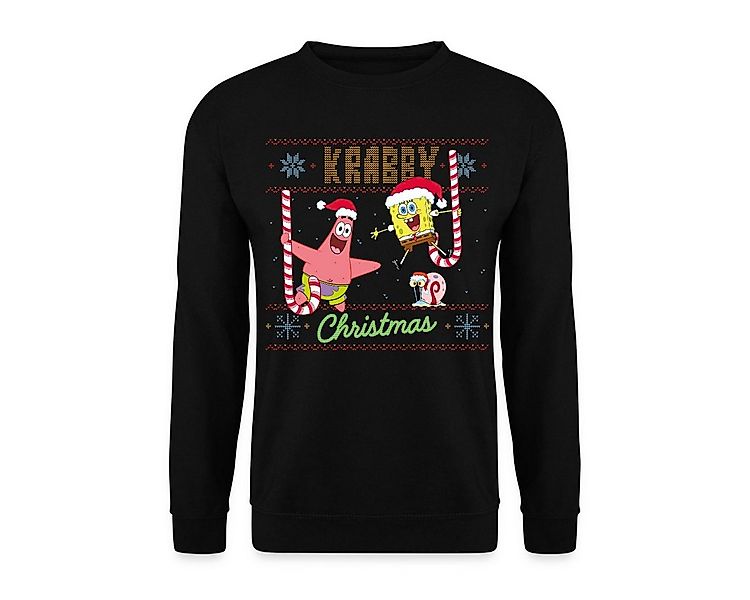 Spreadshirt Sweatshirt SpongeBob Schwammkopf Krabby Ugly Christmas Unisex P günstig online kaufen