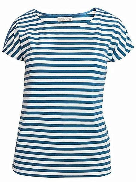 Brigitte von Boch T-Shirt Portola T-Shirt mittelblau-gestreift günstig online kaufen
