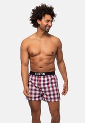BOXON Boxershorts 3er Pack Web (Spar-Set, günstig online kaufen