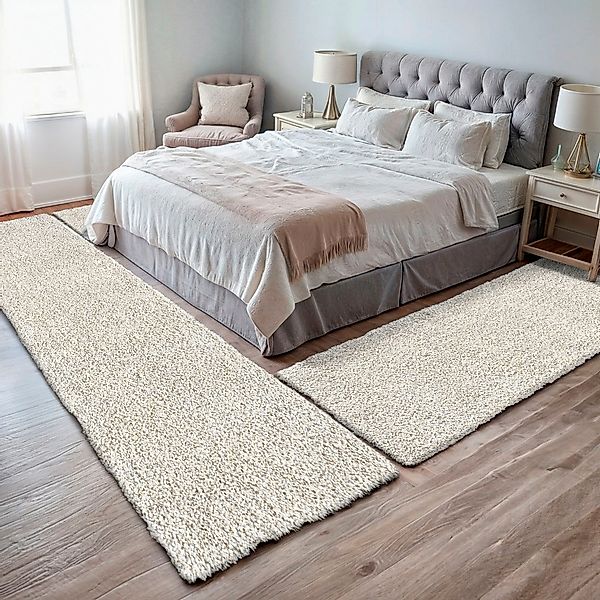 Myflair Möbel & Accessoires Hochflor-Bettumrandung "My Shaggy" Höhe 37 mm 3 günstig online kaufen