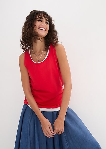 bonprix Longtop Packung, 5 tlg. figurumspielende Passform, po-bedeckend günstig online kaufen