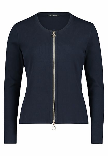 Betty Barclay Sweatjacke "Betty Barclay Shirtjacke mit Rippenstruktur", Mat günstig online kaufen