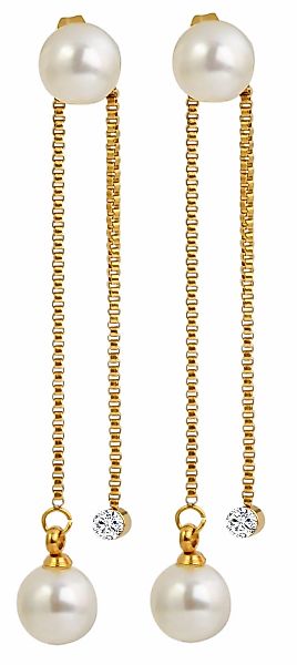 Adelia´s Paar Ohrhänger "Damen Ohrringe – Ohrstecker aus Edelstahl mit Perl günstig online kaufen