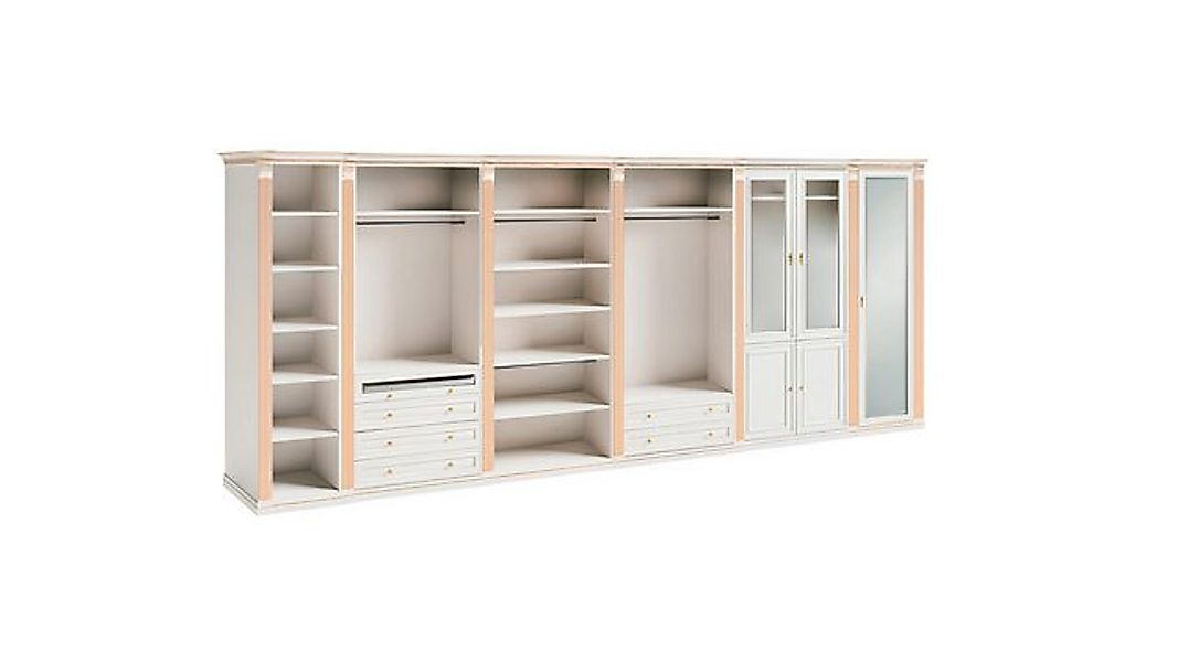JVmoebel Kleiderschrank Exklusiver Begehbarer Kleiderschrank Massivholz Gla günstig online kaufen