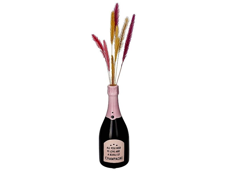 Giftcompany Dekovase Mignon Vase Champagnerflasche All you need schwarz/ros günstig online kaufen