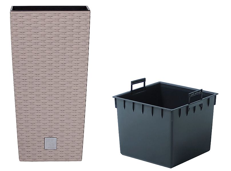 dynamic24 Pflanzkübel (1 St), in Rattan-Optik günstig online kaufen