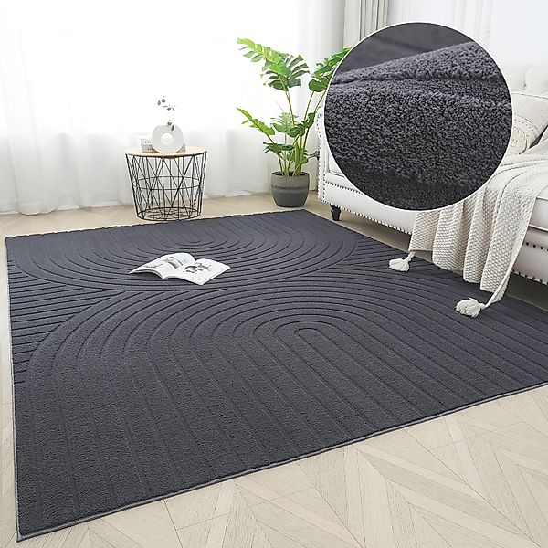 my home Teppich Cali Regenbogen, Hoch-Tief-Effekt, günstig online kaufen