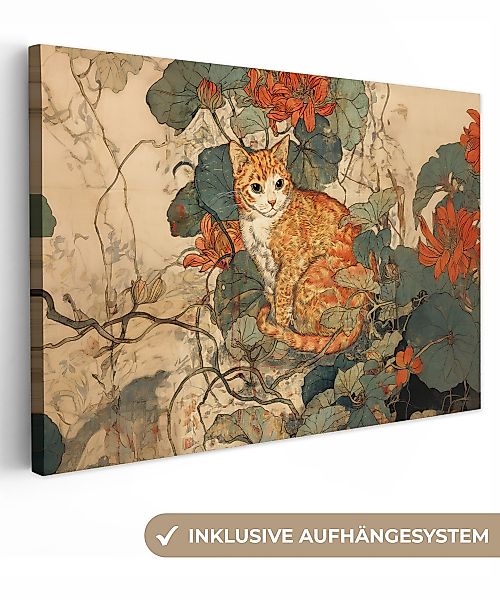 OneMillionCanvasses® Leinwandbild Katze - Ornamental - günstig online kaufen