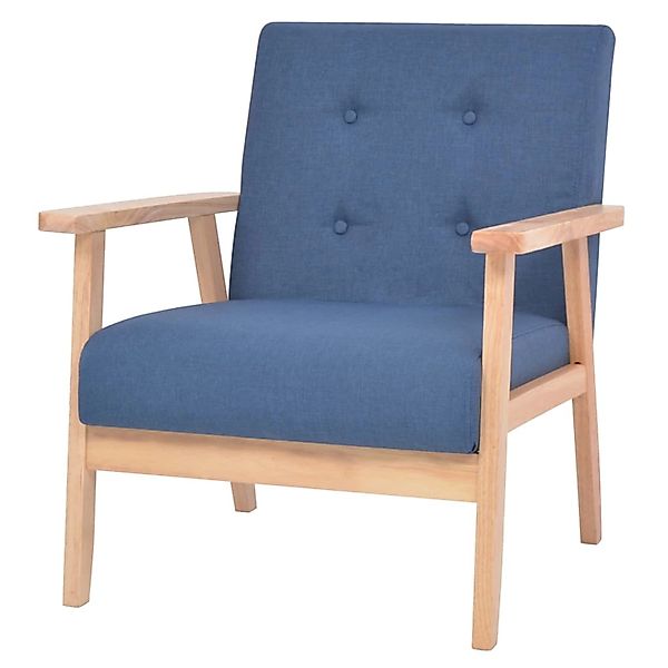 vidaXL Sessel Blau Stoff Modell 2 günstig online kaufen