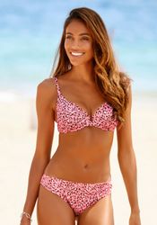 LASCANA Bügel-Bikini-Top Mae, farbenfroher Animalprint, verstellbare günstig online kaufen