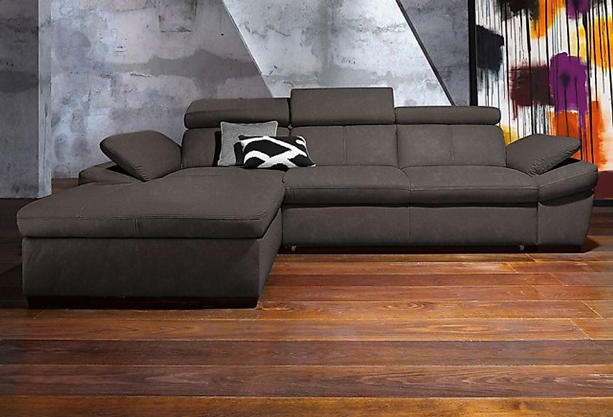 exxpo - sofa fashion Ecksofa »Salerno, Funktionssofa, Breite 280cm, hoher S günstig online kaufen