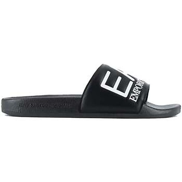 Ea7 Emporio Armani  Zehensandalen Visibility Logo Slides Black/White günstig online kaufen