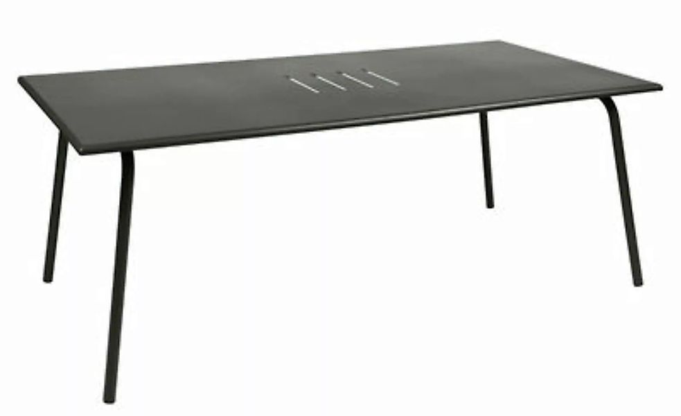 rechteckiger Tisch Monceau metall grün grau / 194 x 94 cm - für 8 Personen günstig online kaufen